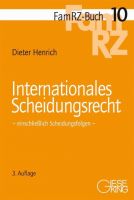 FamRZ-Buch 10: Internationales Scheidungsrecht (3. Aufl. 2012)