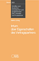 Band 203: Irrtum über Eigenschaften des Vertragspartners