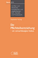 Band 211: Die Pflichtteilsentziehung
