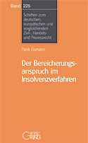 Band 225: Der Bereicherungsanspruch im Insolvenzverfahren