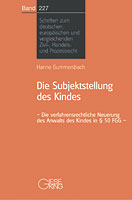 Band 227: Die Subjektstellung des Kindes