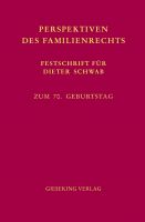 Perspektiven des Familienrechts